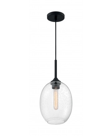 Nuvo Lighting 60/7026 Aria 1 Light Small Pendant Fixture Matte Black