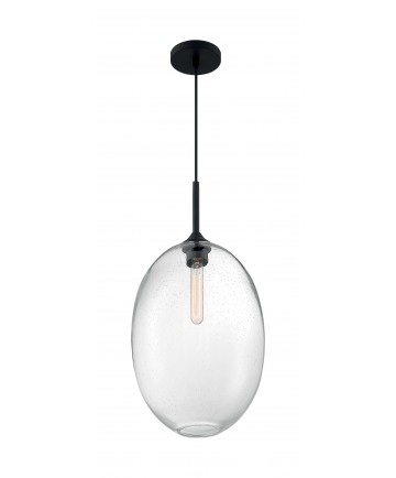 Nuvo Lighting 60/7028 Aria 1 Light Large Pendant Fixture Matte Black