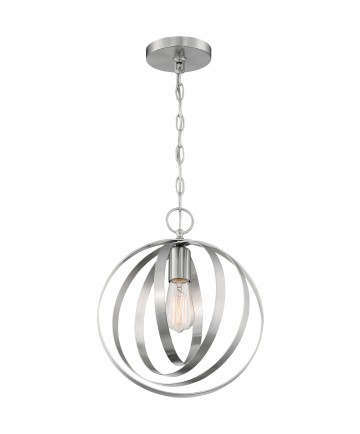 Nuvo Lighting 60/7046 Pendleton 1 Light Pendant Fixture Brushed Nickel