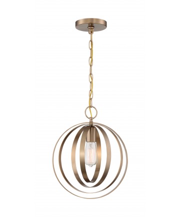 Nuvo Lighting 60/7056 Pendleton 1 Light Pendant Fixture Burnished