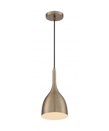 Nuvo Lighting 60/7076 Bellcap 1 Light Small Pendant Fixture Burnished