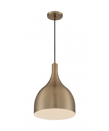 Nuvo Lighting 60/7077 Bellcap 1 Light Large Pendant Fixture Burnished