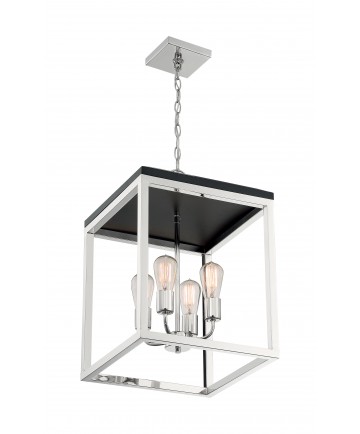 Nuvo Lighting 60/7094 Cakewalk 4 Light Pendant Fixture Polished Nickel