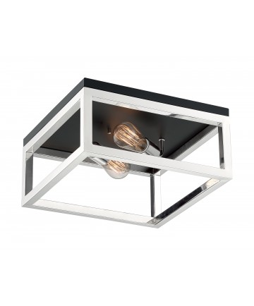 Nuvo Lighting 60/7095 Cakewalk 2 Light Flush Mount Fixture Polished