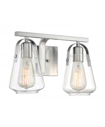 Nuvo Lighting 60/7112 Skybridge 2 Light Vanity Fixture Brushed Nickel