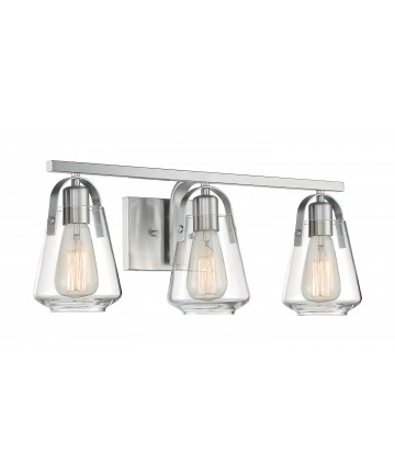 Nuvo Lighting 60/7113 Skybridge 3 Light Vanity Fixture Brushed Nickel