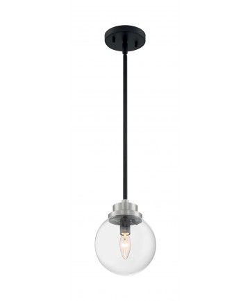 Nuvo Lighting 60/7131 Axis 1 Light Pendant Fixture Matte Black Finish