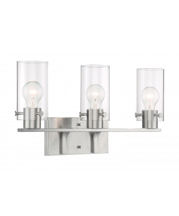 Nuvo Lighting 60/7173 Sommerset 3 Light Vanity Fixture Brushed Nickel