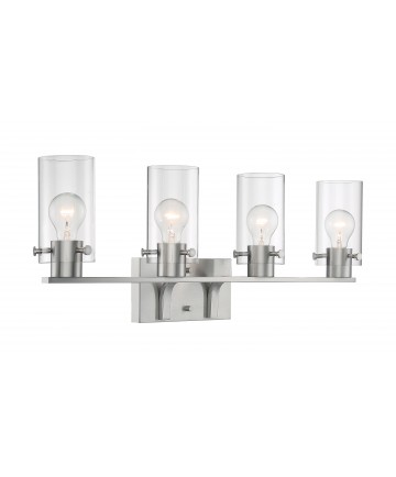 Nuvo Lighting 60/7174 Sommerset 4 Light Vanity Fixture Brushed Nickel