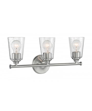 Nuvo Lighting 60/7183 Bransel 3 Light Vanity Fixture Brushed Nickel