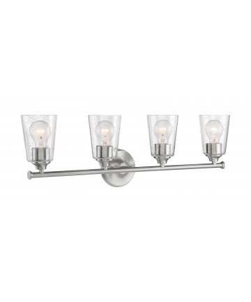 Nuvo Lighting 60/7184 Bransel 4 Light Vanity Fixture Brushed Nickel