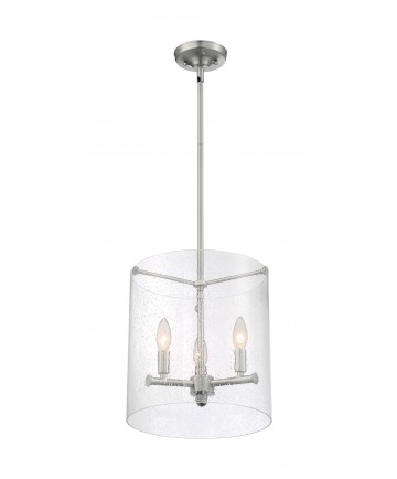 Nuvo Lighting 60/7187 Bransel 3 Light Pendant Fixture Brushed Nickel