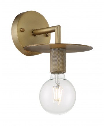 Nuvo Lighting 60/7241 Bizet 1 Light Wall Sconce Fixture Vintage Brass