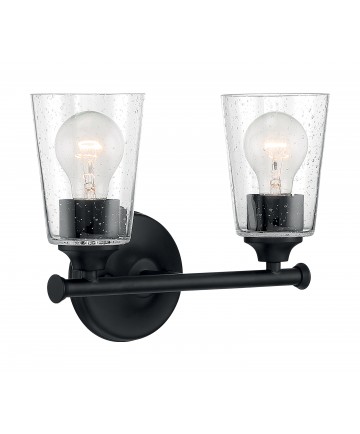 Nuvo Lighting 60/7282 Bransel 2 Light Vanity Fixture Matte Black