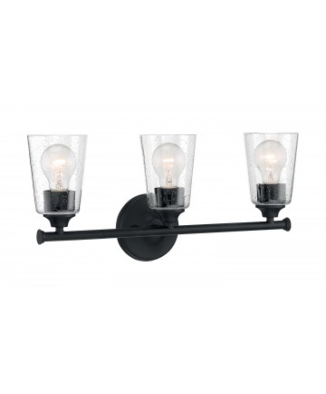 Nuvo Lighting 60/7283 Bransel 3 Light Vanity Fixture Matte Black