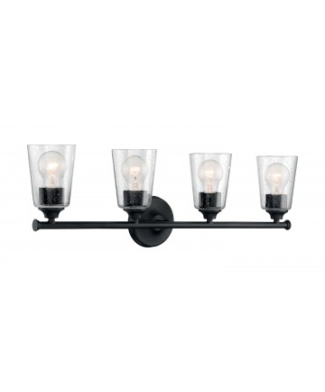 Nuvo Lighting 60/7284 Bransel 4 Light Vanity Fixture Matte Black