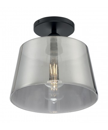 Nuvo Lighting 60/7334 Motif 1 Light 10 in. Semi-Flush Black with