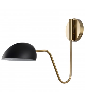 Nuvo Lighting 60/7391 Trilby 1 Light Wall Sconce Matte Black with