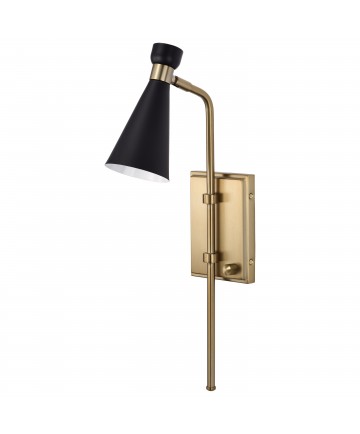 Nuvo Lighting 60/7395 Prospect 1 Light Wall Sconce Matte Black with
