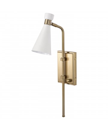 Nuvo Lighting 60/7396 Prospect 1 Light Wall Sconce Matte White with