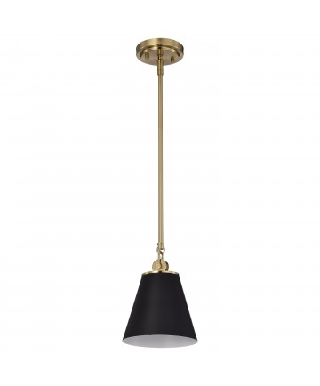 Nuvo Lighting 60/7408 Dover 1 Light Small Pendant Black with Vintage