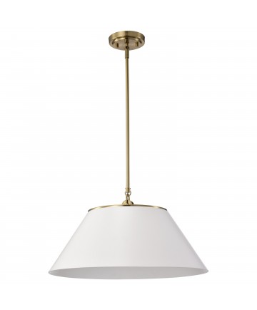 Nuvo Lighting 60/7415 Dover 3 Light Large Pendant White with Vintage