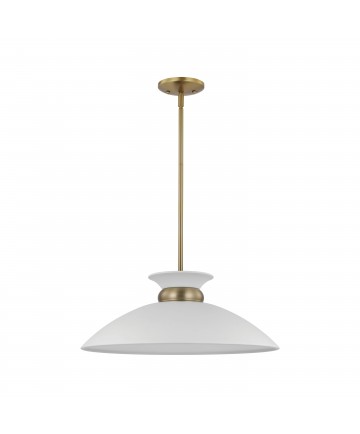 Nuvo Lighting 60/7464 Perkins 1 Light Medium Pendant Matte White with