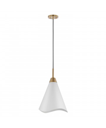 Nuvo Lighting 60/7474 Tango 1 Light Medium Pendant Matte White with