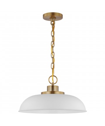 Nuvo Lighting 60/7480 Colony 1 Light Small Pendant Matte White with