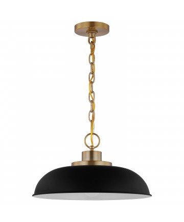 Nuvo Lighting 60/7481 Colony 1 Light Small Pendant Matte Black with