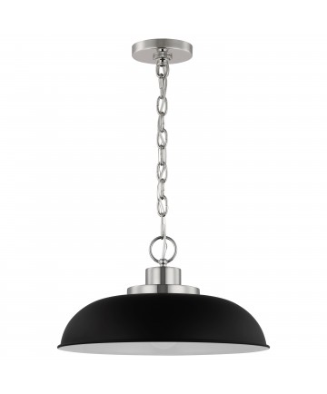 Nuvo Lighting 60/7482 Colony 1 Light Small Pendant Matte Black with