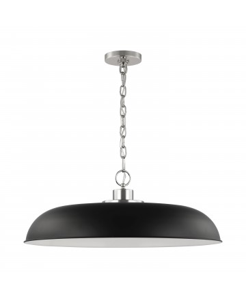 Nuvo Lighting 60/7488 Colony 1 Light Large Pendant Matte Black with