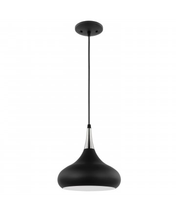 Nuvo Lighting 60/7510 Phoenix 1 Light Small Pendant Matte Black with