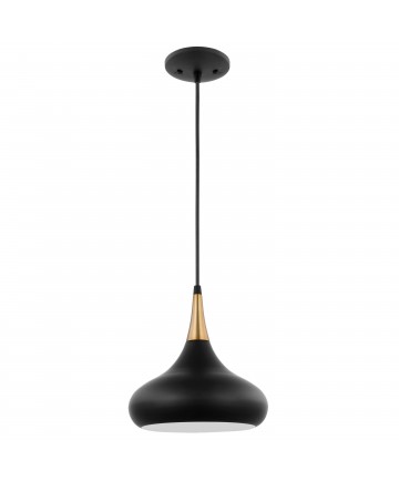 Nuvo Lighting 60/7511 Phoenix 1 Light Small Pendant Matte Black with