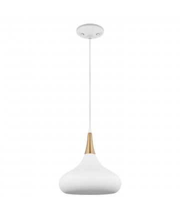 Nuvo Lighting 60/7512 Phoenix 1 Light Small Pendant Matte White with