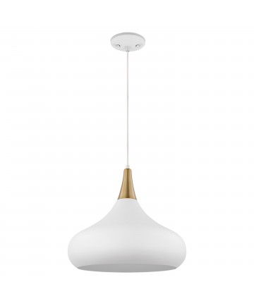 Nuvo Lighting 60/7518 Phoenix 1 Light Large Pendant Matte White with