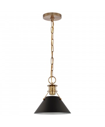 Nuvo Lighting 60/7521 Outpost 1 Light Small Pendant Matte Black with