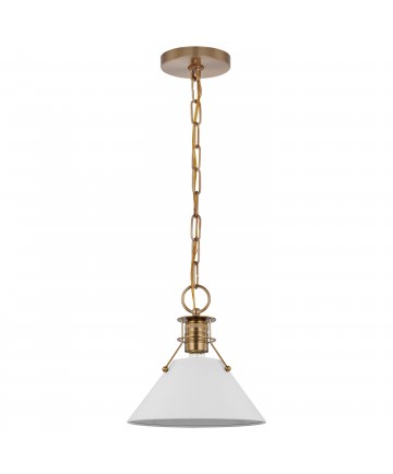 Nuvo Lighting 60/7522 Outpost 1 Light Small Pendant Matte White with