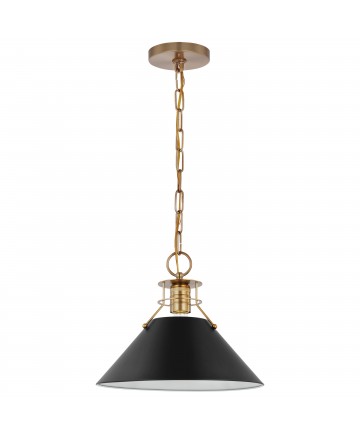 Nuvo Lighting 60/7523 Outpost 1 Light Medium Pendant Matte Black with