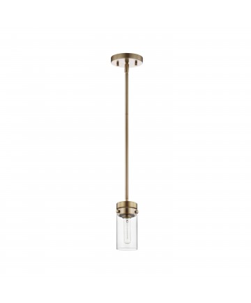 Nuvo Lighting 60/7529 Intersection 1 Light Mini Pendant Burnished