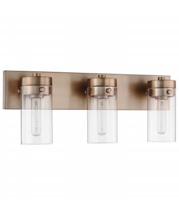 Nuvo Lighting 60/7533 Intersection 3 Light Vanity Burnished Brass with