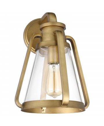 Nuvo Lighting 60/7566 Everett 1 Light Large Wall Sconce Natural Brass