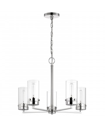 Nuvo Lighting 60/7635 Intersection 5 Light Chandelier Polished Nickel