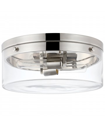 Nuvo Lighting 60/7636 Intersection Small Flush Mount Fixture Polished