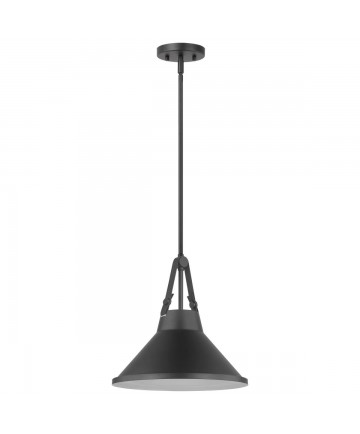 Nuvo Lighting 60/7645 Zelda 1 Light Pendant Medium Base 60 Watt Black