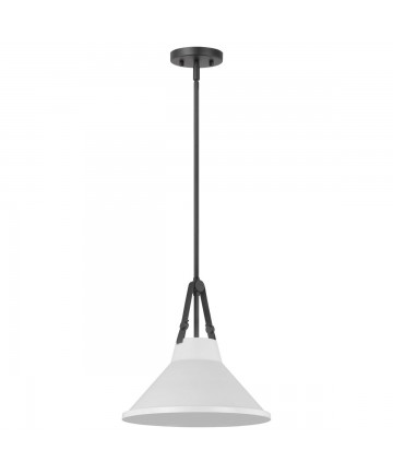 Nuvo Lighting 60/7647 Zelda 1 Light Pendant Medium Base 60 Watt Black