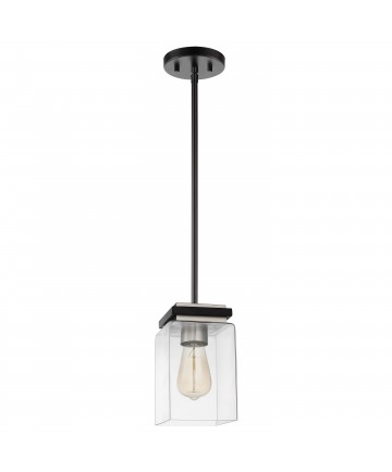 Nuvo Lighting 60/7650 Crossroads 1 Light Mini Pendant Matte Black with