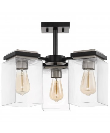 Nuvo Lighting 60/7658 Crossroads 3 Light Semi-Flush Fixture Matte