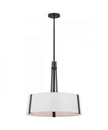 Nuvo Lighting 60/7678 Flynn 3 Light Pendant Medium Base 60 Watt Black