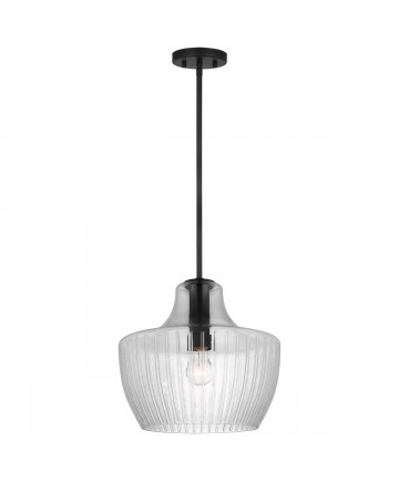 Nuvo Lighting 60/7705 Destin 1 Light Medium Pendant Medium Base Black